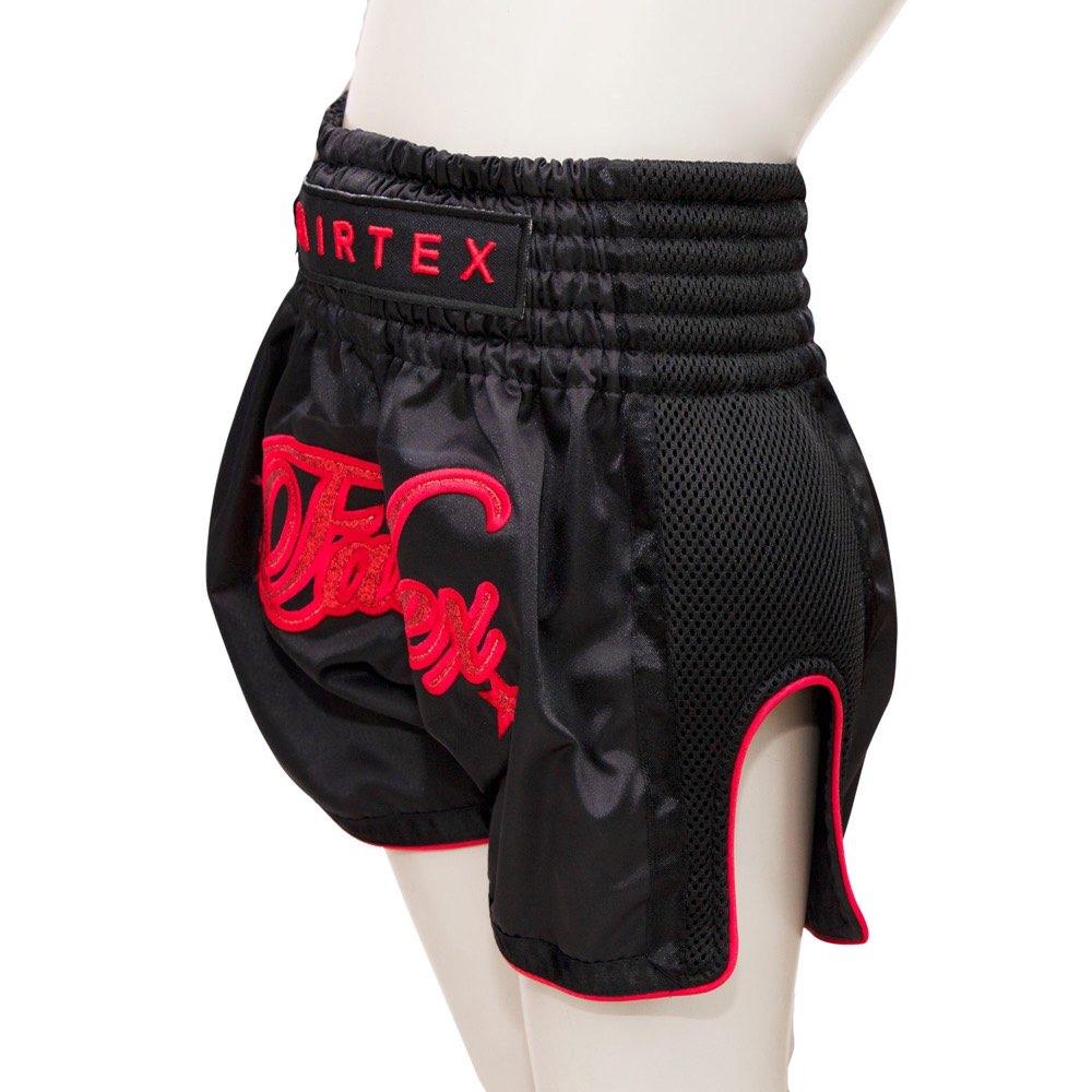 Short de Muay Thai Fairtex rouge nuit pour enfant – Image 2