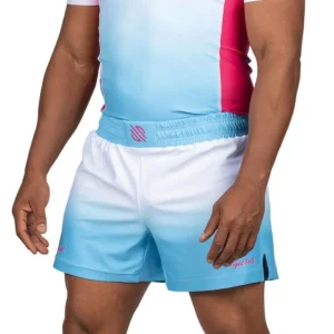 Short de JJB Sanabul Tropic Vice coupe haute - Blanc/Rose/Bleu